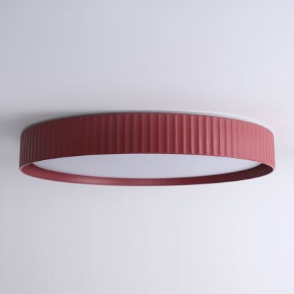 Brilagi - Plafonier LED dimabil LUCIA LED/60W/230V 3000-6500K Ø 59 cm roșu + telecomandă