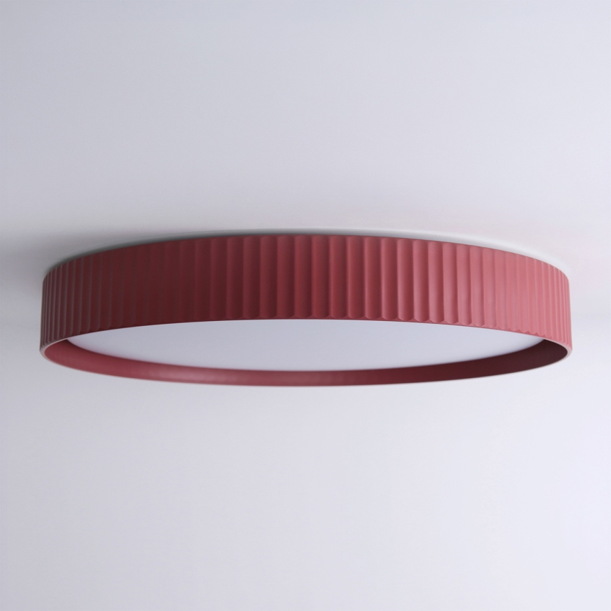 Brilagi - Plafonier LED dimabil LUCIA LED/60W/230V 3000-6500K Ø 59 cm roșu + telecomandă