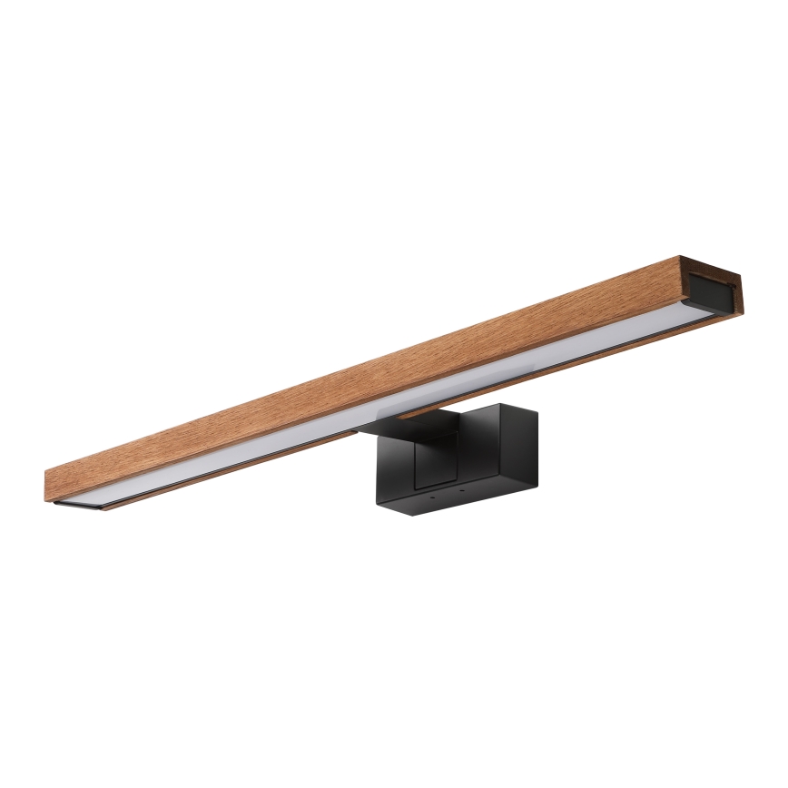Brilagi - Iluminare LED pentru oglindă de baie WOODY MIRROR 3în1 LED/12W/230V 60 cm IP44 negru/stejar cireș