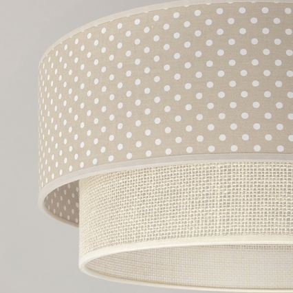 Brilagi - Plafonieră LED aplicată BOHO BOBO, 1xE27/10W/230V, Ø 40 cm, cu buline, bej/crem