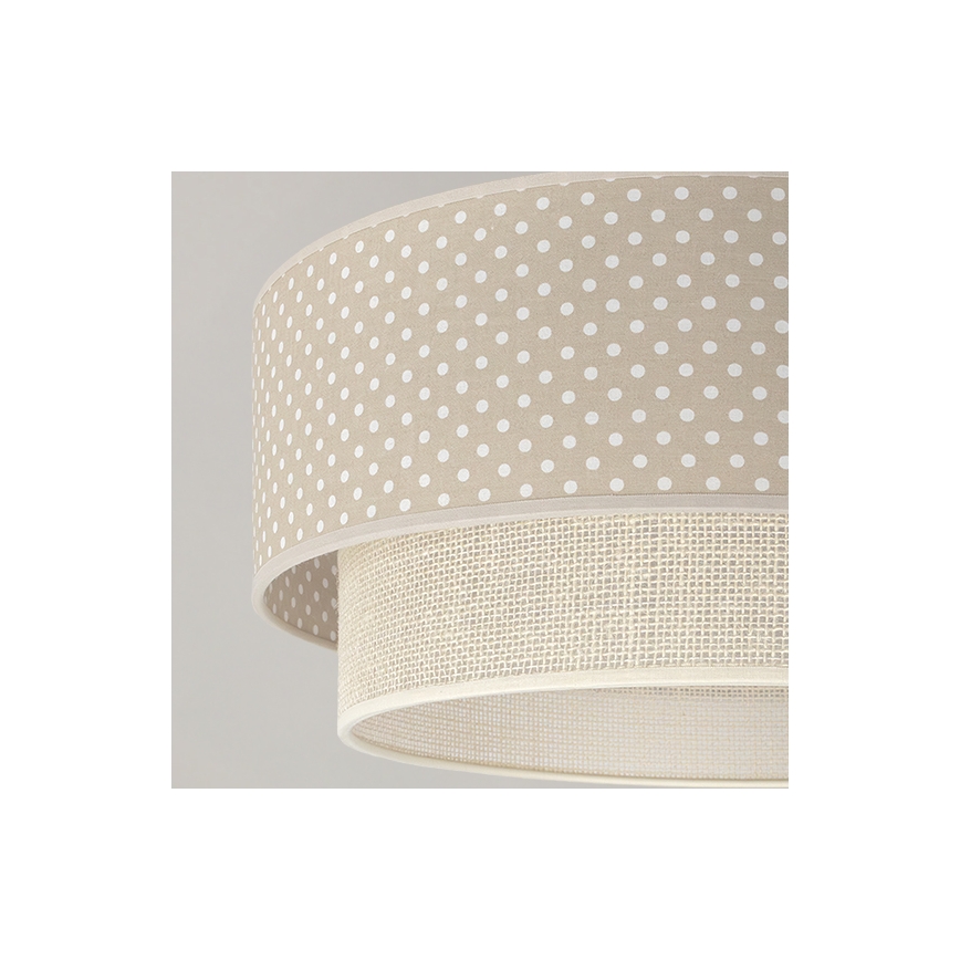 Brilagi - Plafonieră LED aplicată BOHO BOBO, 1xE27/10W/230V, Ø 40 cm, cu buline, bej/crem