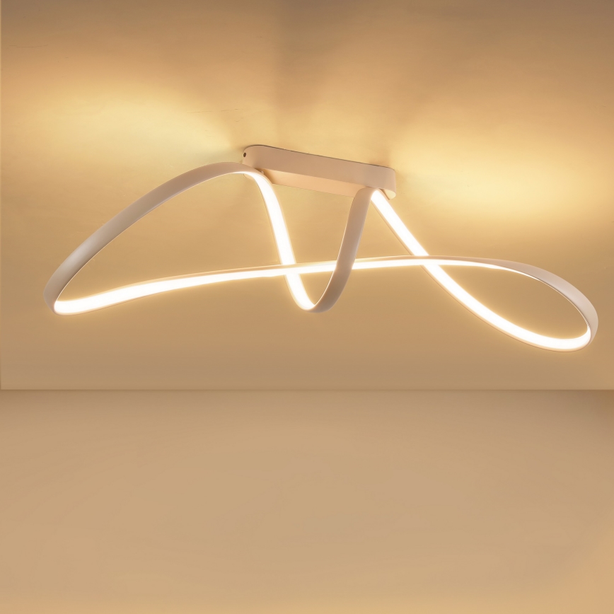 Brilagi - Plafonieră LED dimabilă TWISTER LED/60W/230V 3000-6000K bej, cu telecomandă