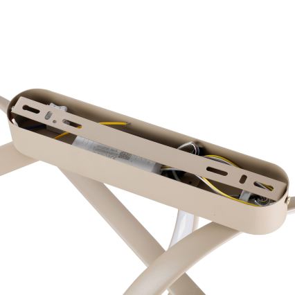 Brilagi - Plafonieră LED dimabilă TWISTER LED/60W/230V 3000-6000K bej, cu telecomandă