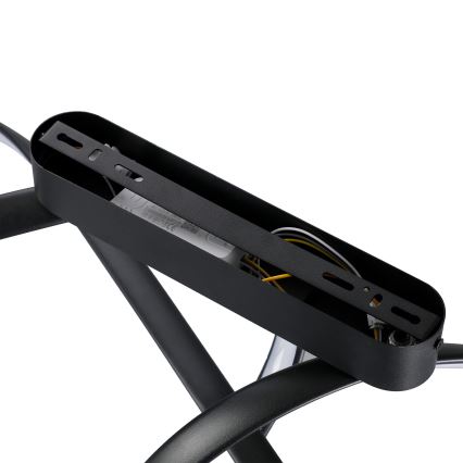 Brilagi - Plafonieră LED dimabilă aplicată TWISTER LED/60W/230V 3000-6000K neagră + telecomandă