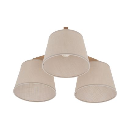 BRILAGI - LED lustră aplicată LATTE SABIA 3xE27/15W/230V pin/bej