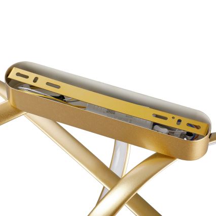 Brilagi - Lustră LED aplicată reglabilă TWISTER, 60W/230V, 3000-6000K, auriu + telecomandă