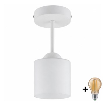 BRILAGI - LED lustră aplicată RETRO GLASS 1xE27/60W/230V Ø 10 cm albă