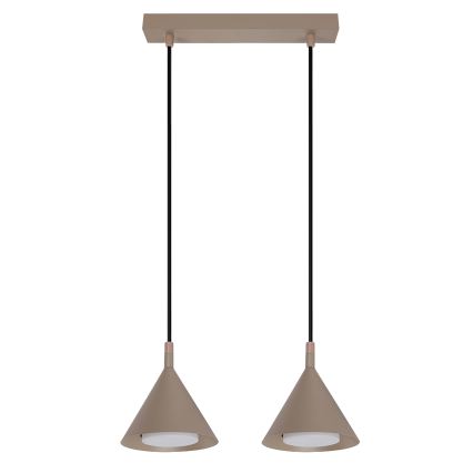 BRILAGI - LED Lustră pe cablu CONE DOUBLE 2xGX53/15W/230V bej