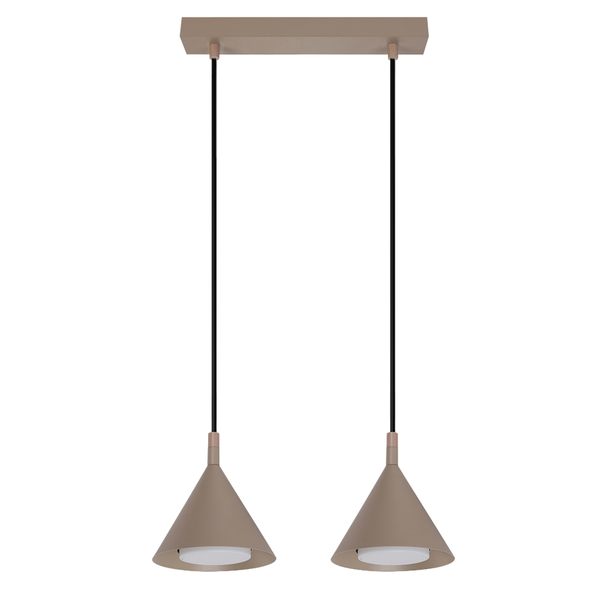 BRILAGI - LED Lustră pe cablu CONE DOUBLE 2xGX53/15W/230V bej