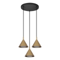 BRILAGI - LED Lustră pe cablu CONE TRIPLE ROUND 3xGX53/15W/230V aurie