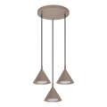 BRILAGI - LED Lustră pe cablu CONE TRIPLE ROUND 3xGX53/15W/230V bej