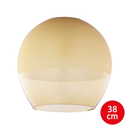 BRILAGI - lustra LED pe cablu RETRO GLASS 1xE27/60W/230V Ø 38 cm crom mat/bej fumuriu