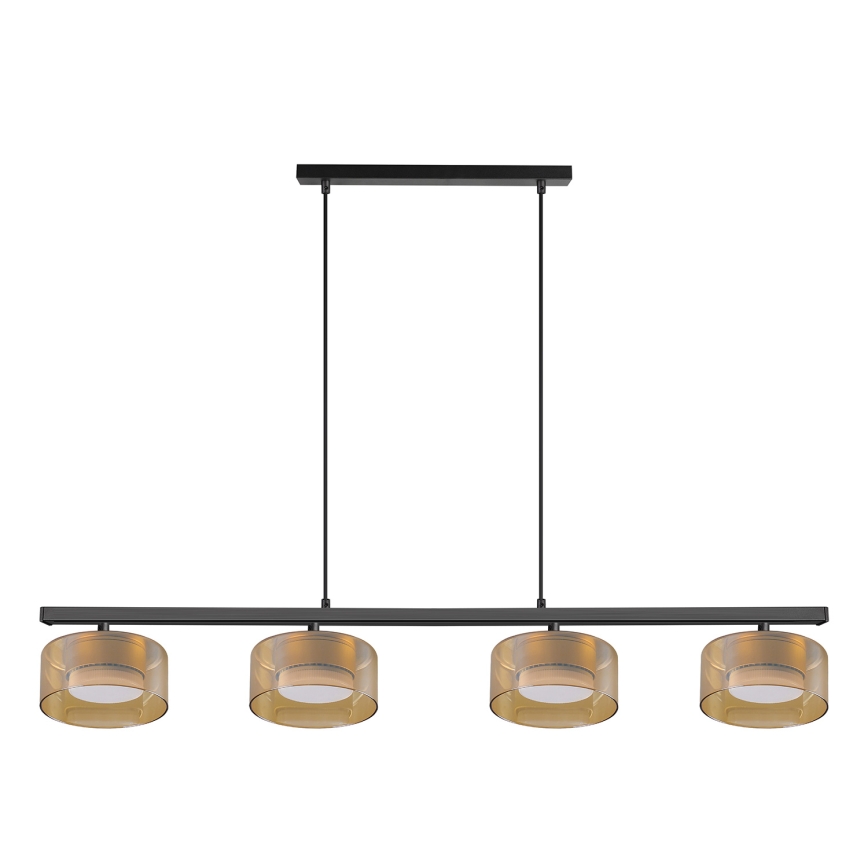 Brilagi - LED Lustră suspendată AURA LUX 4xGX53/30W/230V negru/auriu