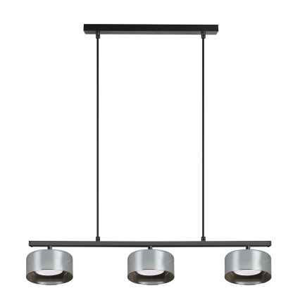 Brilagi - LED Lustră suspendată pe cablu AURA LUX 3xGX53/30W/230V, negru/fumuriu