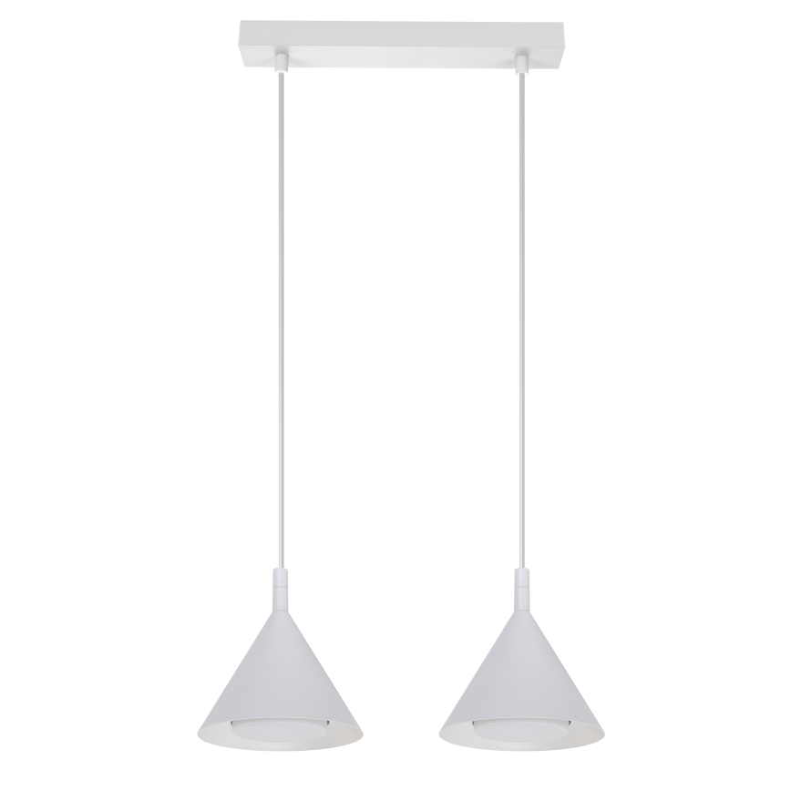 BRILAGI - LED Lustră suspendată pe cablu CONE DOUBLE 2xGX53/15W/230V albă
