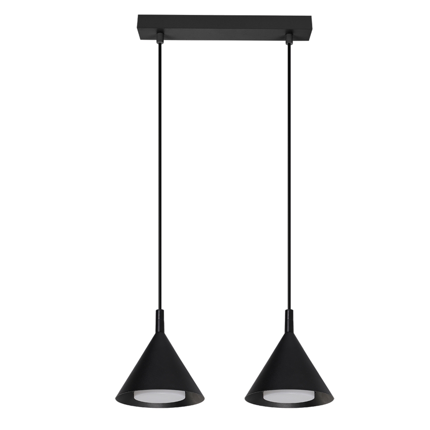BRILAGI - LED Lustră suspendată pe cablu CONE DOUBLE 2xGX53/15W/230V neagră