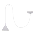 BRILAGI - LED Lustră suspendată pe cablu CONE SINGLE SPIDER 1xGX53/15W/230V albă