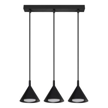 BRILAGI - LED Lustră suspendată pe cablu CONE TRIPLE 3xGX53/15W/230V negru