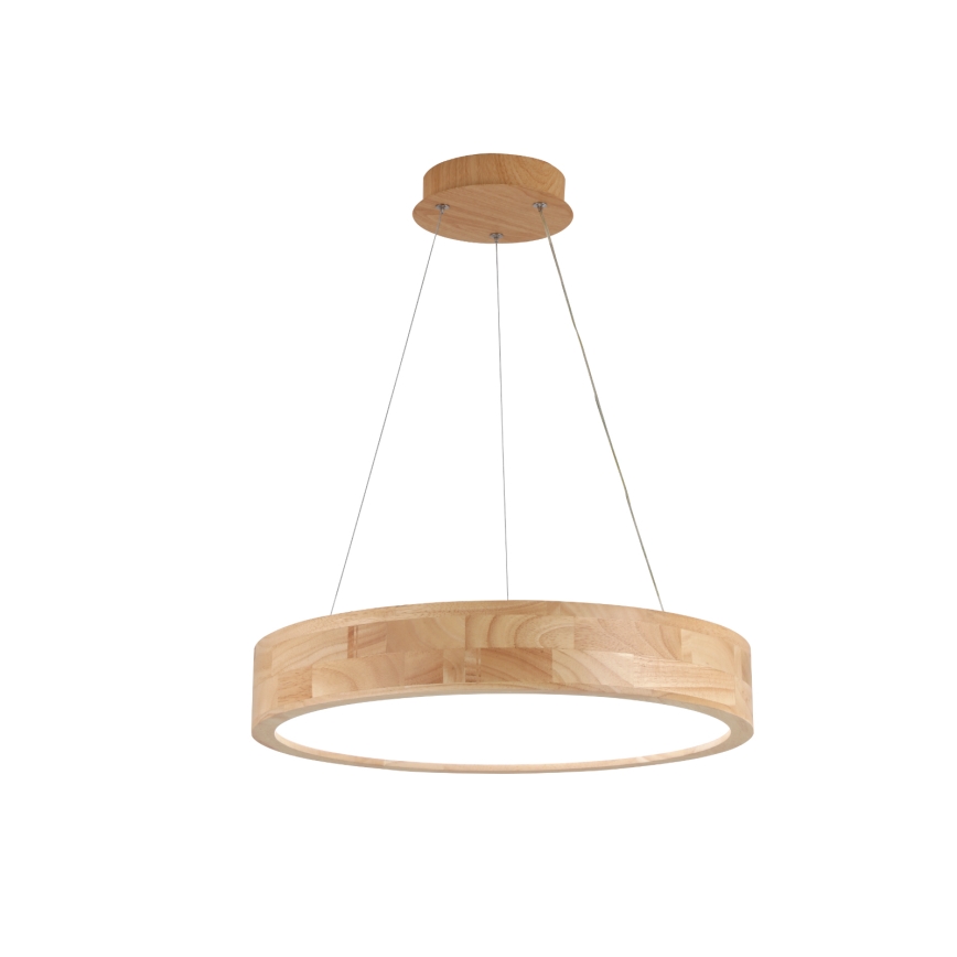 Brilagi - Pendul LED FALCON WOOD pe cablu, 30W, 230V, 3000/4000/6000K, Ø 45 cm, lemn