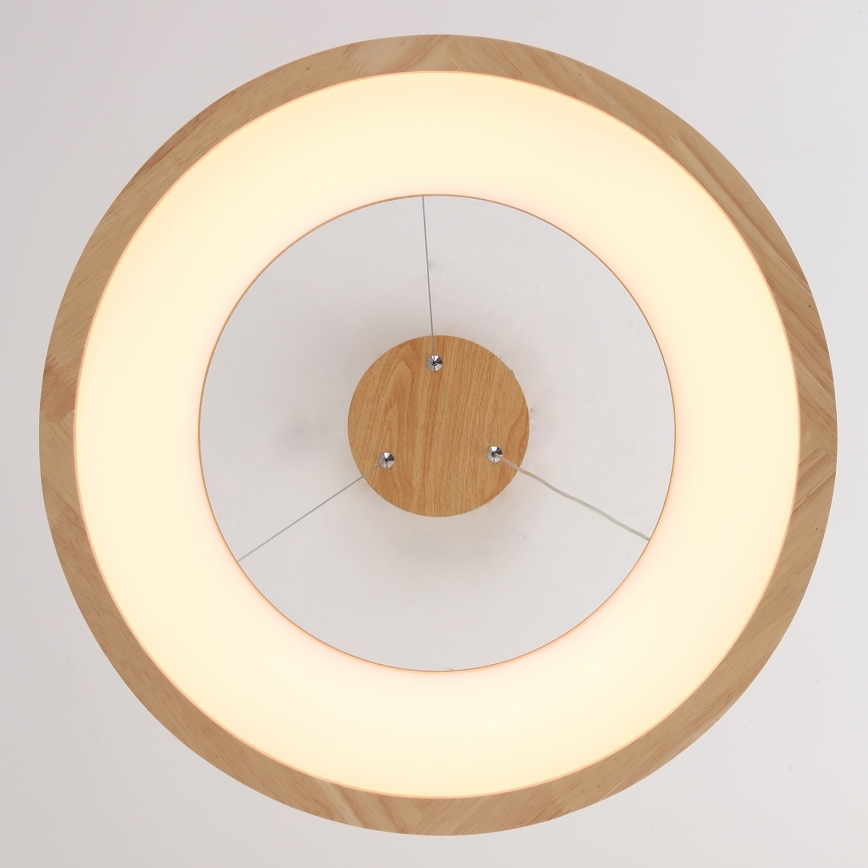Brilagi - Pendul LED FALCON WOOD pe cablu, 30W, 230V, 3000/4000/6000K, Ø 45 cm, lemn