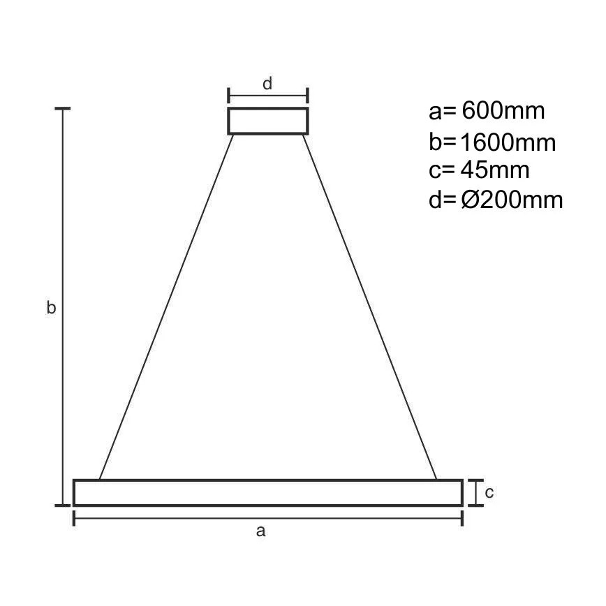 Brilagi - Lustră LED dimabilă suspendată pe cablu CIRCLE, 85W, 230V, 3000–6500K, Ø 60 cm, negru/auriu + telecomandă inclusă