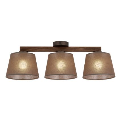 BRILAGI - LED lustru aplicat LATTE 3xE27/15W/230V pin/maro