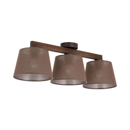 BRILAGI - LED lustru aplicat LATTE 3xE27/15W/230V pin/maro