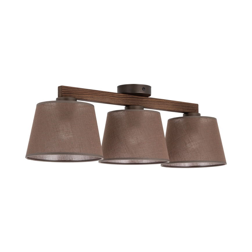 BRILAGI - LED lustru aplicat LATTE 3xE27/15W/230V pin/maro
