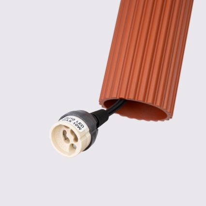 BRILAGI - LED lustru pe cablu CRESTO 3xGU10/10W/230V portocaliu