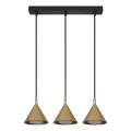 BRILAGI - LED Lustru suspendat pe cablu CONE TRIPLE 3xGX53/15W/230V auriu