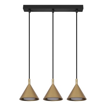 BRILAGI - LED Lustru suspendat pe cablu CONE TRIPLE 3xGX53/15W/230V auriu