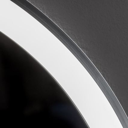 Brilagi - Oglindă de baie încălzită cu iluminare LED reglabilă ALU PRO, LED 18W, 230V, diam. 60 cm, 3000/4000/6500K, IP44, crom mat, CRI 90