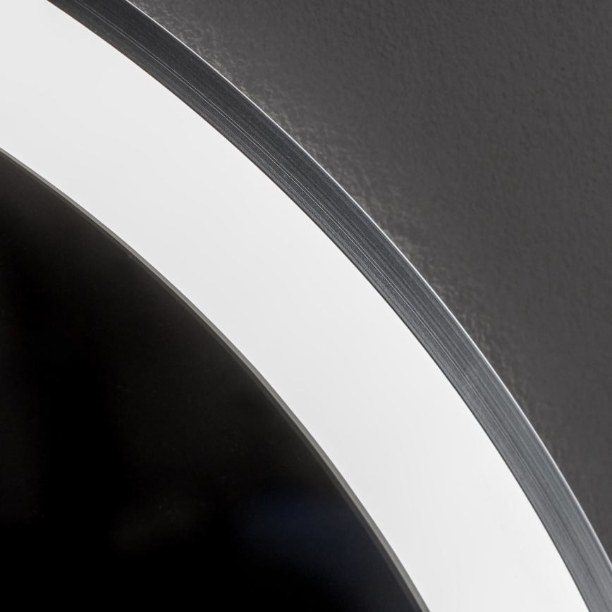 Brilagi - Oglindă de baie încălzită cu iluminare LED reglabilă ALU PRO, LED 18W, 230V, diam. 60 cm, 3000/4000/6500K, IP44, crom mat, CRI 90