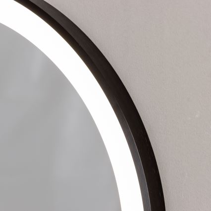 Brilagi - Oglindă LED de baie CANZO, LED/25W/230V, 50x80 cm, neagră, IP44, CRI 90, reglabilă + CCT