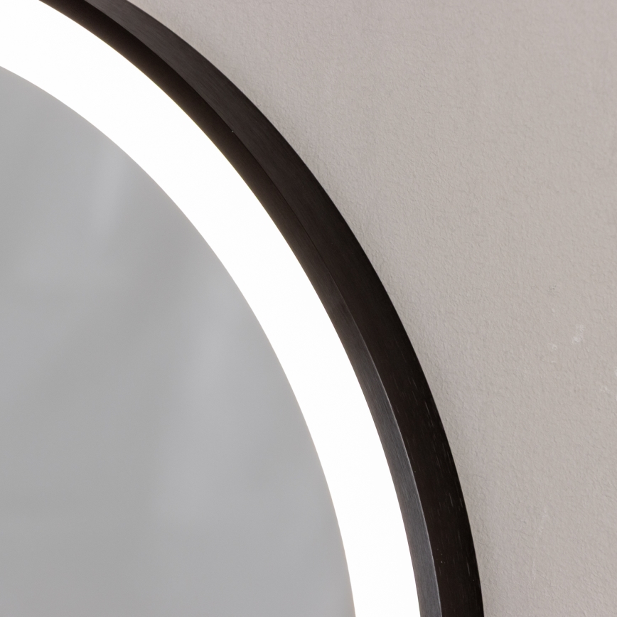 Brilagi - Oglindă LED de baie CANZO, LED/25W/230V, 50x80 cm, neagră, IP44, CRI 90, reglabilă + CCT