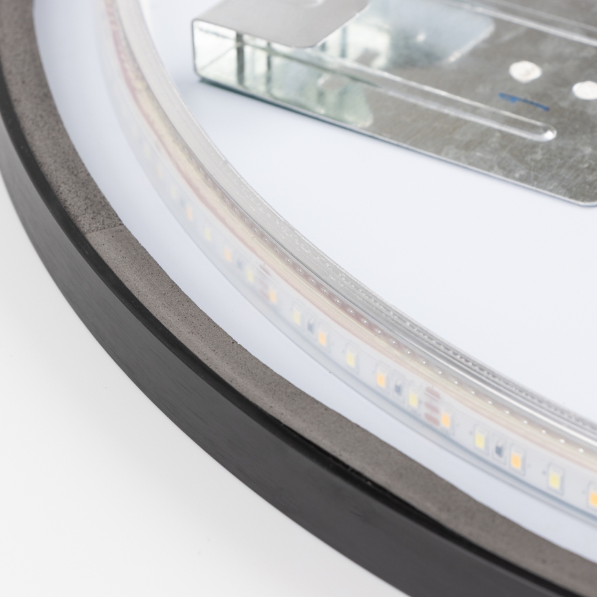 Brilagi - Oglindă de baie LED NOVARA LED/19W/230V Ø 60 cm neagră IP44 CRI 90 compatibilă cu dimmer + CCT