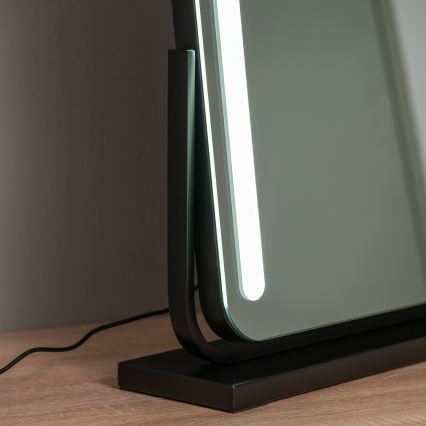 BRILAGI - Oglindă de machiaj LED reglabilă CALIFORNIA LED/22W/230V 3000/4000/6500K 58x43 cm neagră