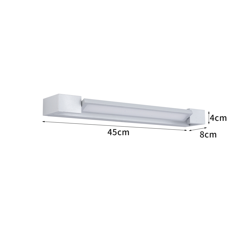 Brilagi - Iluminare LED pentru oglindă de baie AQUA LINE LED/12W/230V 45 cm IP44 crom mat CRI 90