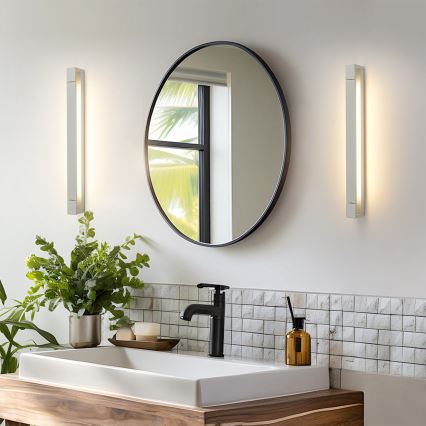 Brilagi - Iluminare LED pentru oglindă de baie AQUA LINE LED/18W/230V 60 cm IP44 crom mat CRI 90