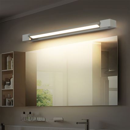 Brilagi - Iluminare LED pentru oglindă de baie AQUA LINE LED/18W/230V 60 cm IP44 crom mat CRI 90