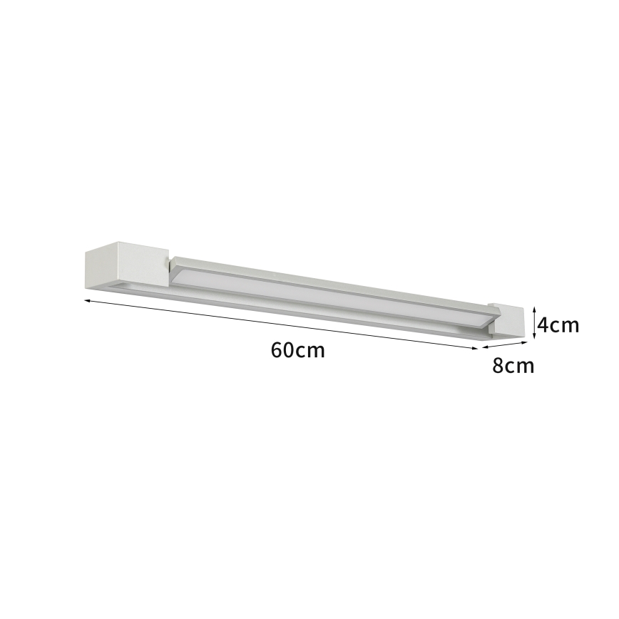 Brilagi - Iluminare LED pentru oglindă de baie AQUA LINE LED/18W/230V 60 cm IP44 crom mat CRI 90