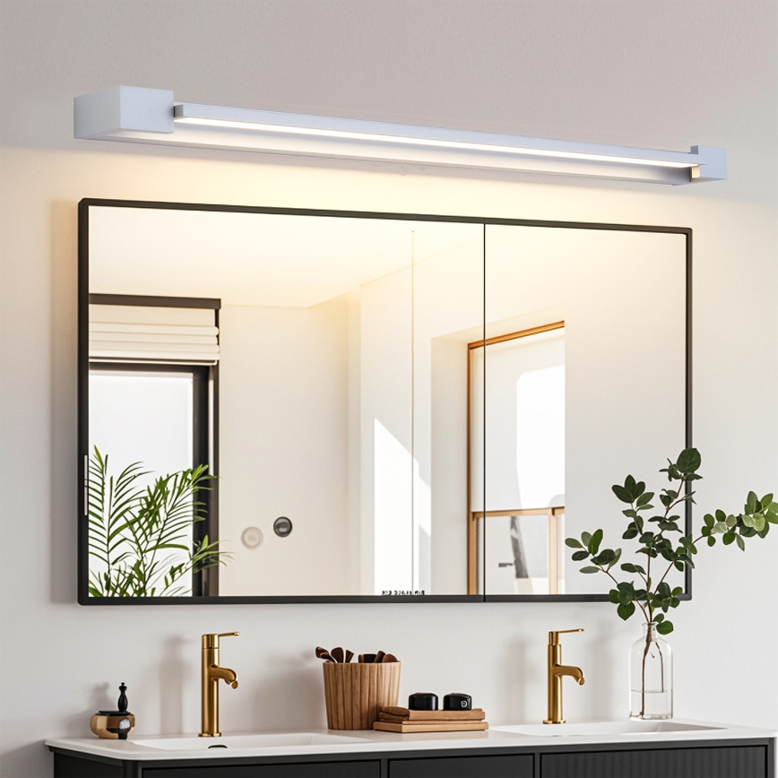 Brilagi - Lumină LED pentru oglindă de baie AQUA LINE, 24W/230V, 90 cm, IP44, crom mat, CRI 90