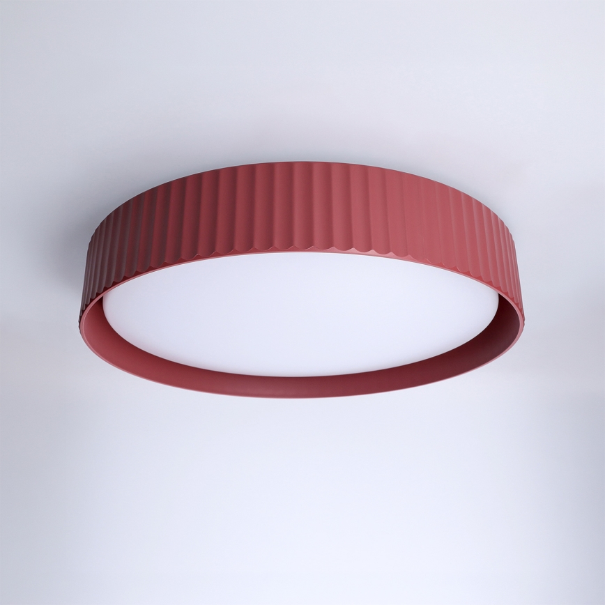 Brilagi - Plafonieră LED dimabilă LUCIA LED/48W/230V 3000-6500K Ø 41 cm roșie + telecomandă