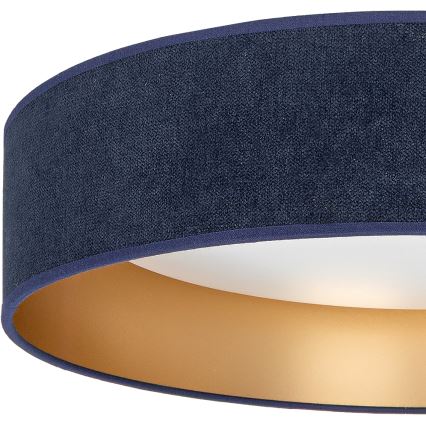 Brilagi - Plafonieră LED VELVET SIMPLE LED/36W/230V 3000K Ø 55 cm albastru/auriu