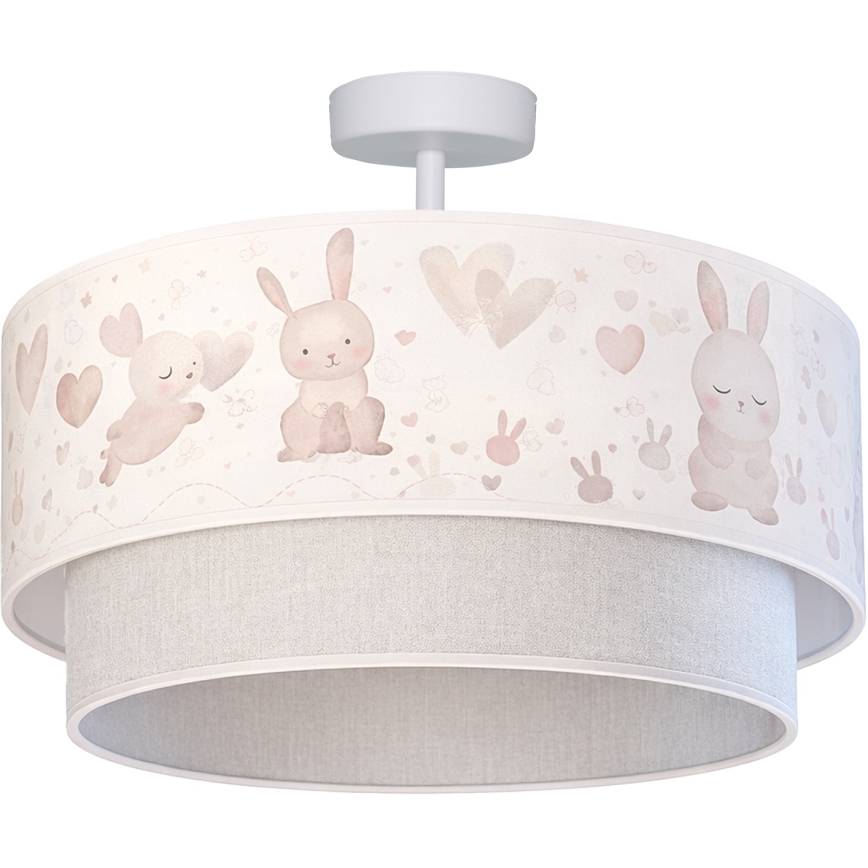 Brilagi-LED Plafonieră aplicată pentru copii BOBO 1xE27/60W/230V pr.40 cm crem./gri/albastru regal.