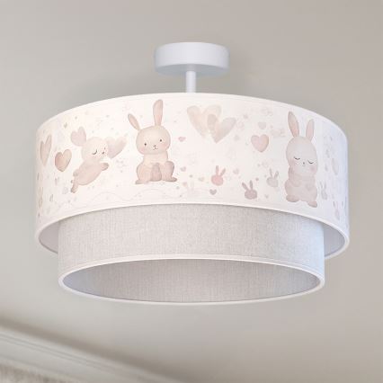 Brilagi-LED Plafonieră aplicată pentru copii BOBO 1xE27/60W/230V pr.40 cm crem./gri/albastru regal.