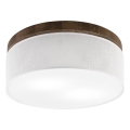 BRILAGI - LED plafonieră BELLADONNA 2xE27/15W/230V Ø 40 cm alb/stejar nuc