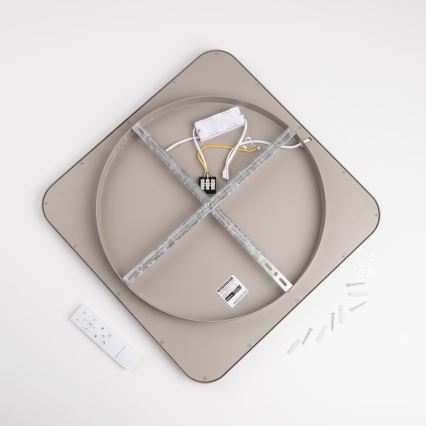 BRILAGI - Plafonieră LED reglabilă FALCON SLIM LED/50W/230V 3000-6500K 50x50 cm alb/bej + telecomandă