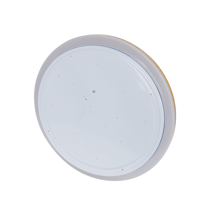 Plafonieră LED dimabilă Brilagi RIVO, LED/72W/230V, 3000-6000K, decor lemn, Ø 50 cm, cu telecomandă