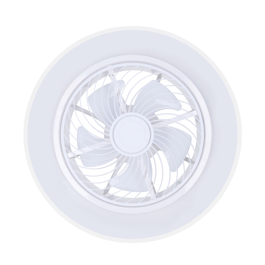 Brilagi - Plafonieră LED dimabilă cu ventilator, LED 30W, 230V, 3000–6500K, Ø 50 cm, albă + telecomandă